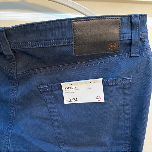 NWT Adriano Goldschmied (AG) Everett Slim Straight Jeans 33x34 - Picture 7 of 9